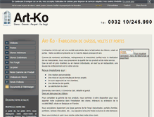 Tablet Screenshot of chassis-artko.be